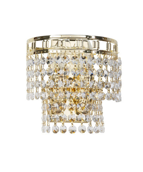 Imperio Gold Crystal Wall Light