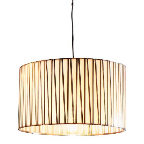 Wide shop drum chandelier