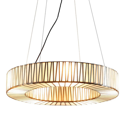 Cassandra Ring Brass Glass Lantern Pendant Light