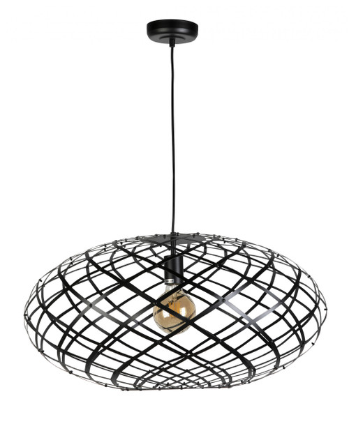 Wembley Black Metal Contemporary Open Pendant Light