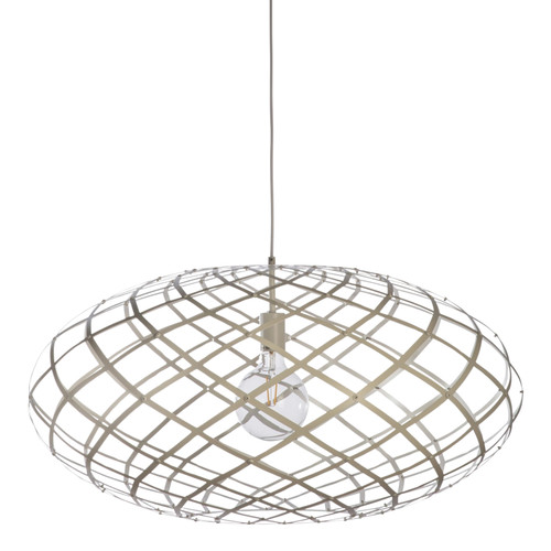 Alwar White Metal Open Pendant Light