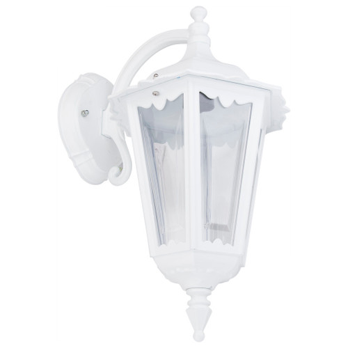 Chester White Lantern Downward Wall Light-Small