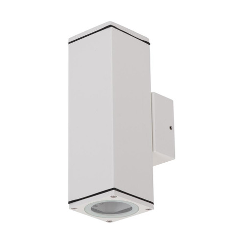 Alpha White Exterior Up and Down Wall Light