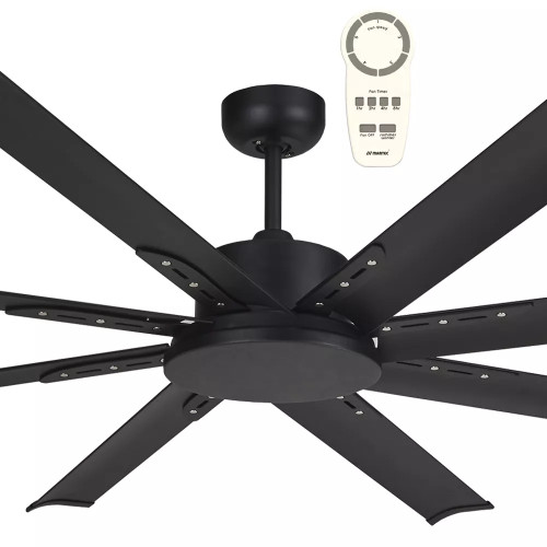 Albatross Mini Matt Black 65″ DC Ceiling Fan With Remote