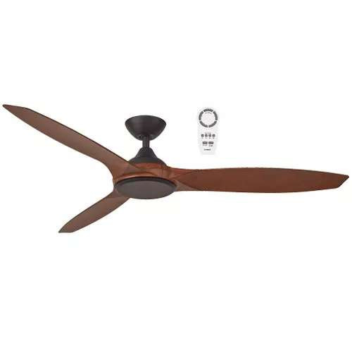 Newport 56" Smart DC Ceiling Fan with Remote - Old Bronze/Walnut Newport 56" Smart DC Ceiling Fan with Remote - Old Bronze/Walnut