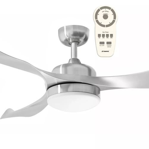 Scorpion Brushed Nickel 52″ DC Ceiling Fan with Light
