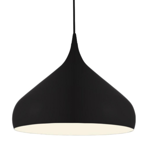 Spinning Top Wide Contemporary Pendant Light - Matt Black