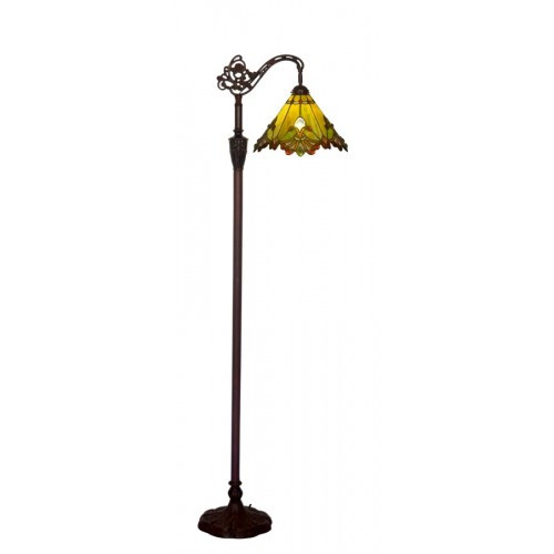 Green Butterfly Down Bridge Floor Lamp