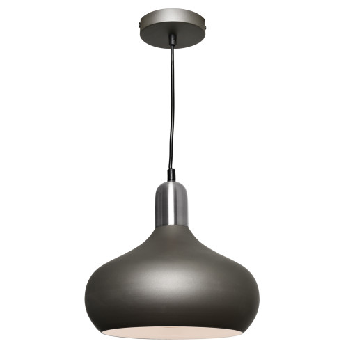 Sloan Charcoal and Satin Chrome Pendant