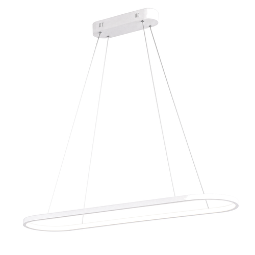 Mary White Oval LED Pendant Light (OVAL-WHT) 