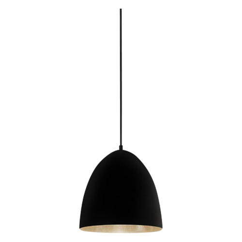 Egg Black Label Silver Pendant Light