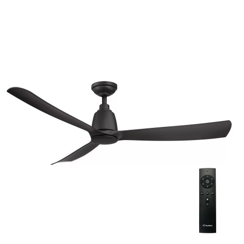 Kute 52" DC Ceiling Fan and Remote - Black