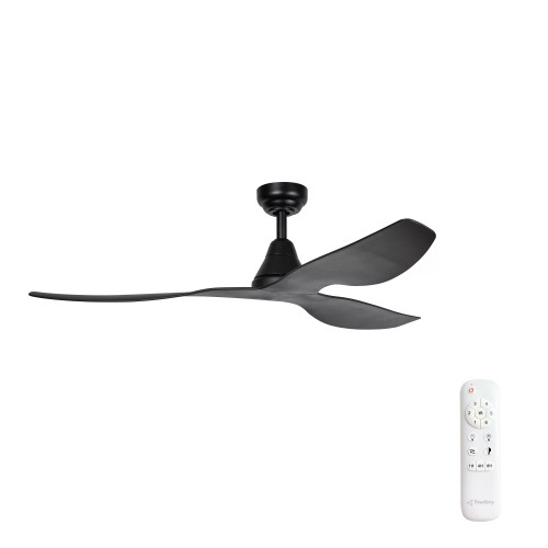 Simplicity 52" DC Ceiling Fan with Remote - Black