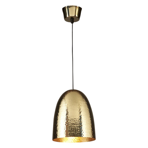 Dolce Beaten Brass Pendant Light