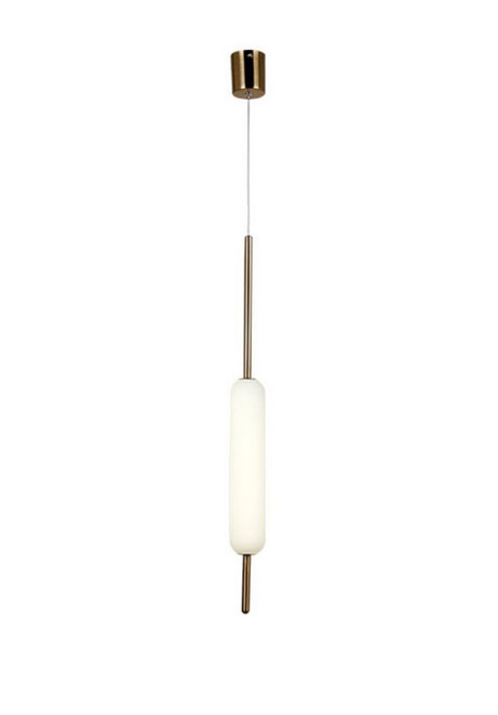 Soho Gold with White Glass Pendant Light