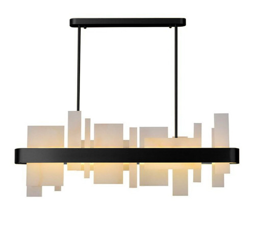 Slate Black Geometric LED Pendant