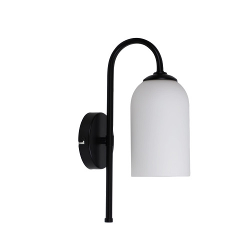 Eveline Black Opal Matt Glass Indoor Wall Light