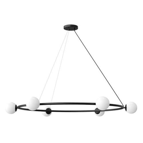 Angela Opal Glass Black Ring Pendant Angela Opal Glass Black Ring Pendant