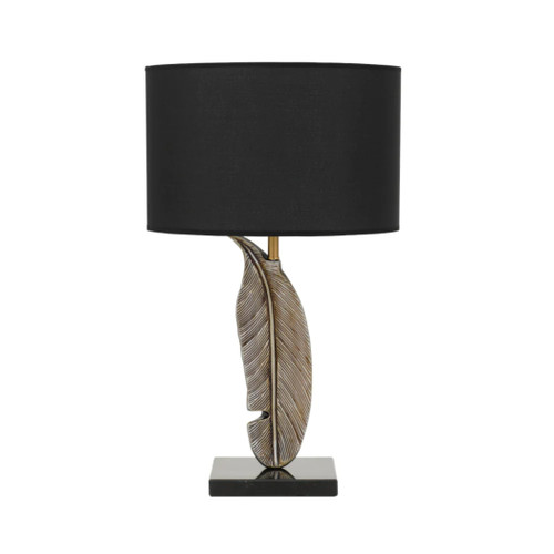 Cayenne Metallic Golden Feather Table Lamp
