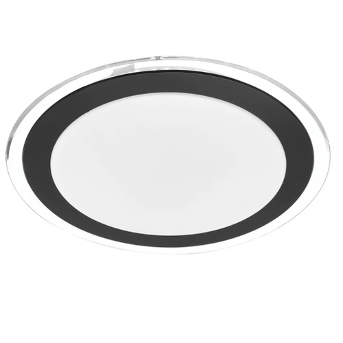 Aslan Black Trim 3CCT Dimmable Round Oyster Light