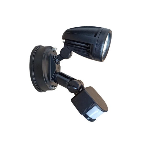 Imber Black Single Spotlight with Sensor