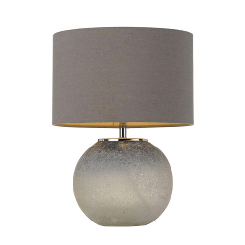 Loraine Round Glass Bedside Table Lamp