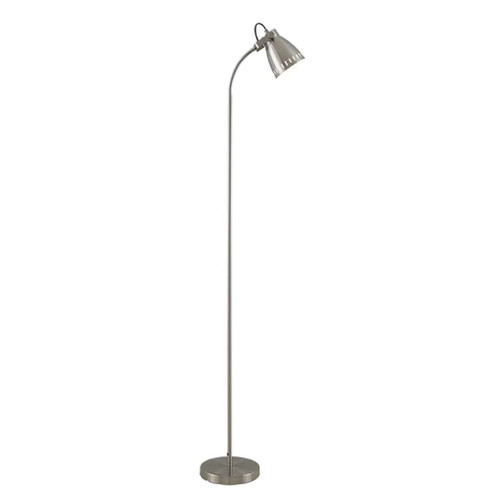 Novena Nickel Metal Task Floor Lamp