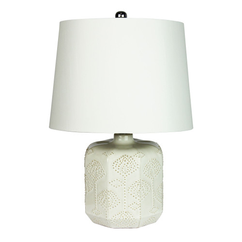 Vivi White Ceramic Feature Table Lamp