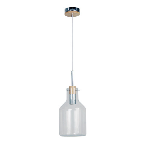 Hannah Narrow Clear Glass Pendant Light