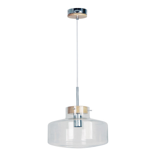 Hannah Wide Clear Glass Pendant Light