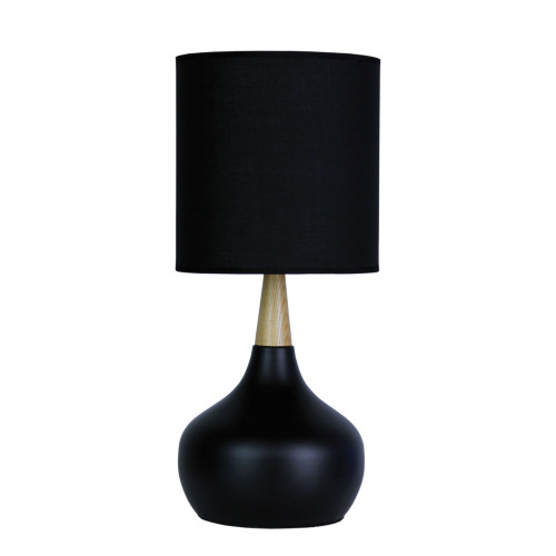 Pony Black Contemporary Touch Table Lamp