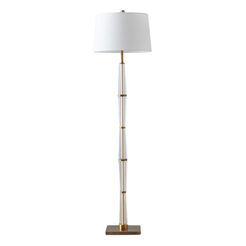 Nadine Bronze and Clear Crystal Floor Lamp