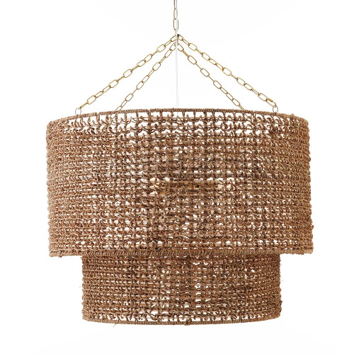 mesh drum chandelier