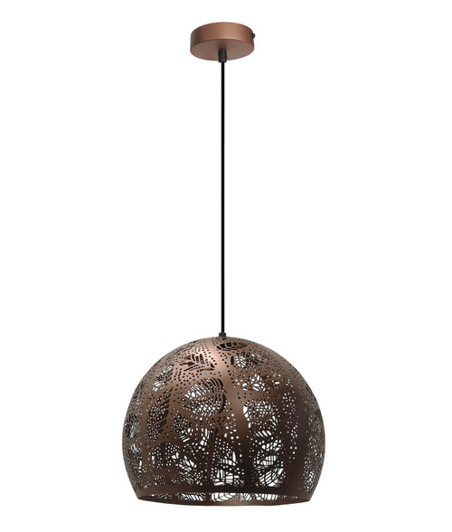 Babylon Coffee Embossed Dome Pendant