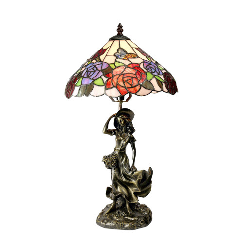 Hannah Figurine Tiffany Table Lamp