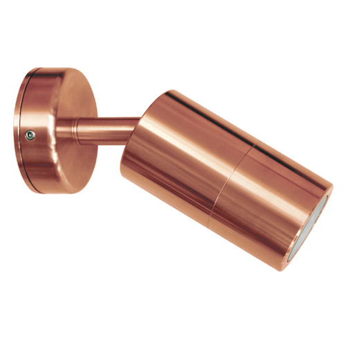 Bunbury Solid Copper Adjustable Wall Spotlight