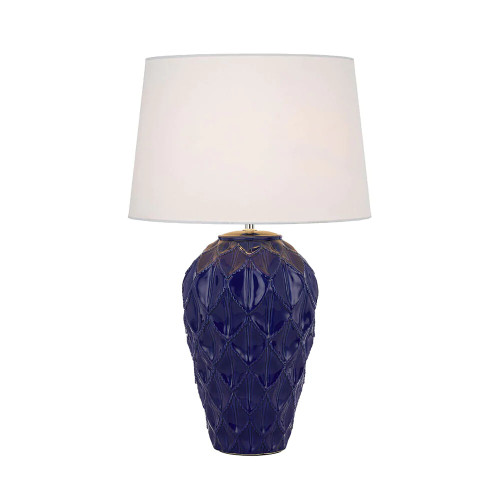 Madeline Gloss Blue Ceramic Table Lamp