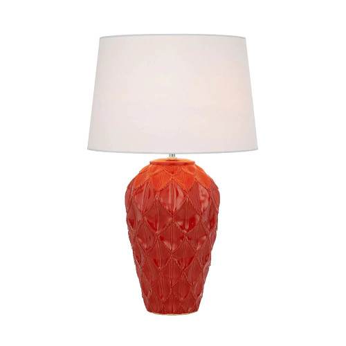 Madeline Gloss Red Ceramic Table Lamp