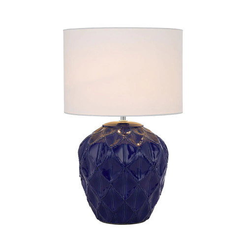 Dina Gloss Blue Ceramic Table Lamp