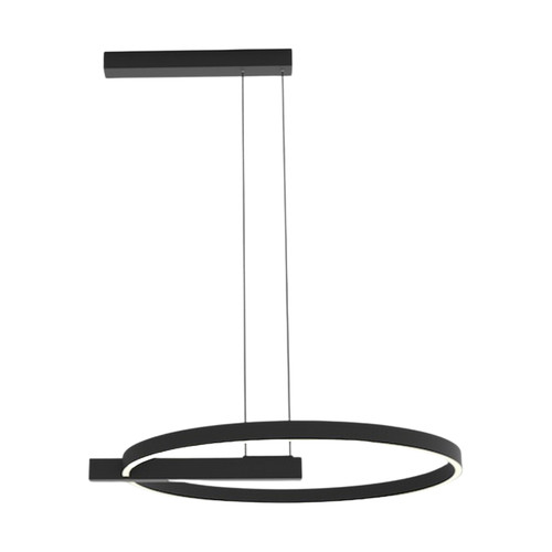 Idonna Black LED Modern Pendant Light