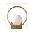 Meira Brass Ring Milky White Glass Wall Sconce-1