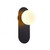 Ori Black Milky White Glass Modern Wall Sconce