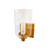 Periwinkle Gold Clear Glass Dimmable Wall Light-2
