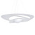 Swirl Laser Cut Aluminum White Suspension Lamp-1