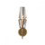 Vintage Clear Glass Solid Brass Wall Lamp-4