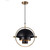 Dome Geometric Black Danish Pendant Light-2