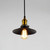 Andy Black and Brass Wide Cone Pendant Light-7 Andy Black and Brass Wide Cone Pendant Light-7