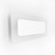 Emerald Rectangular White Wall Light - Warm White-4