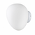 Milky White Hand-Blown Irregular Orb Glass Wall Lamp