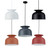 Wide Metal Bell Pop Art Minimalist Pendant Light - White-3